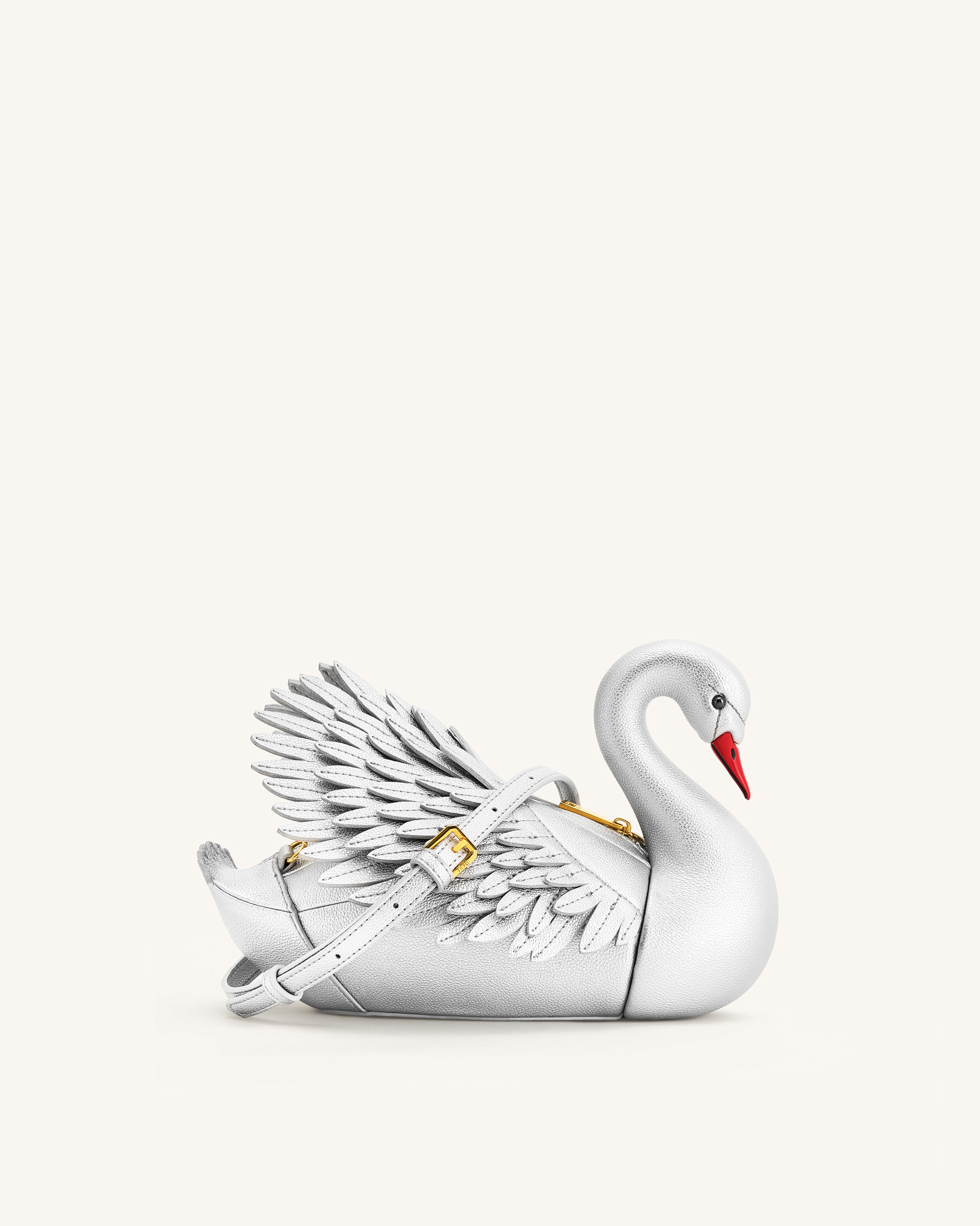 Alani Swan Shaped Crossbody Bag - Silver – JW PEI UK