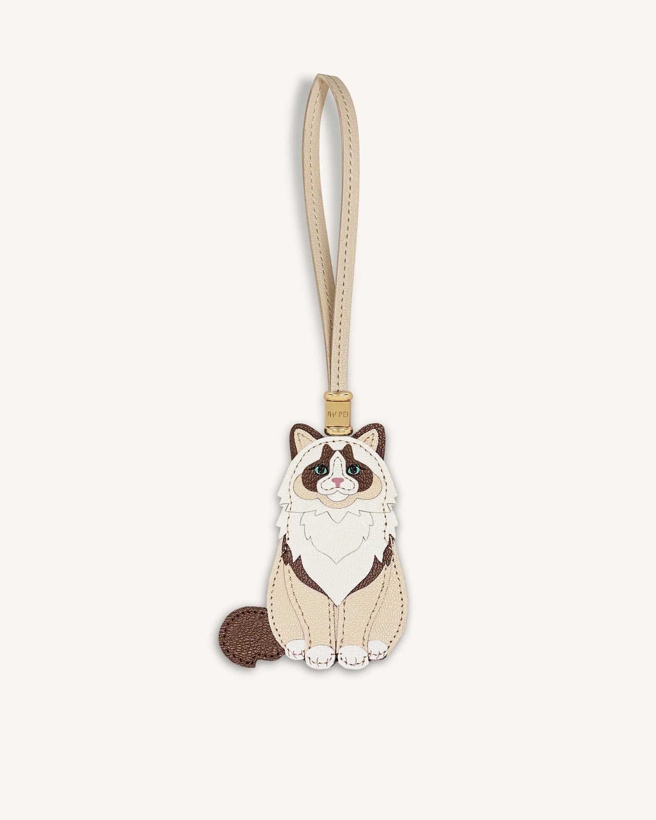 Ragdoll Cat Bag Charm - Beige