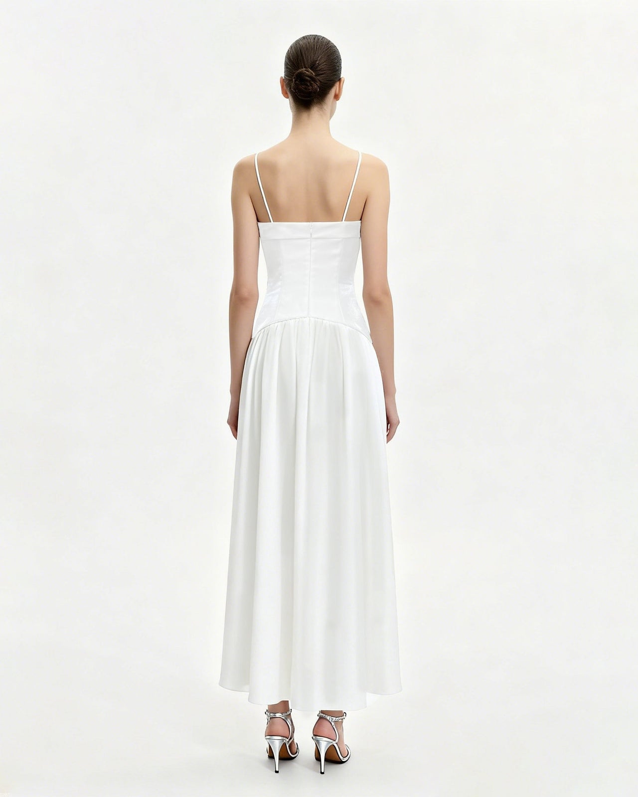 Floral Print Maxi Dress - White