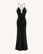Orchid Embroidered Dress – Black/White