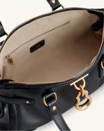 Yvette Elongated Tote Bag - Black