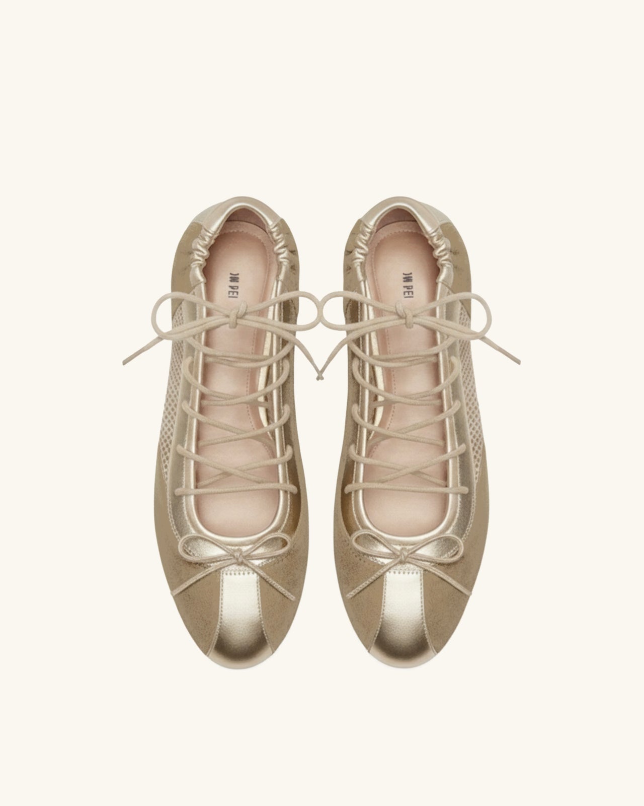Mila Sporty Ballet Sneakers - Champagne
