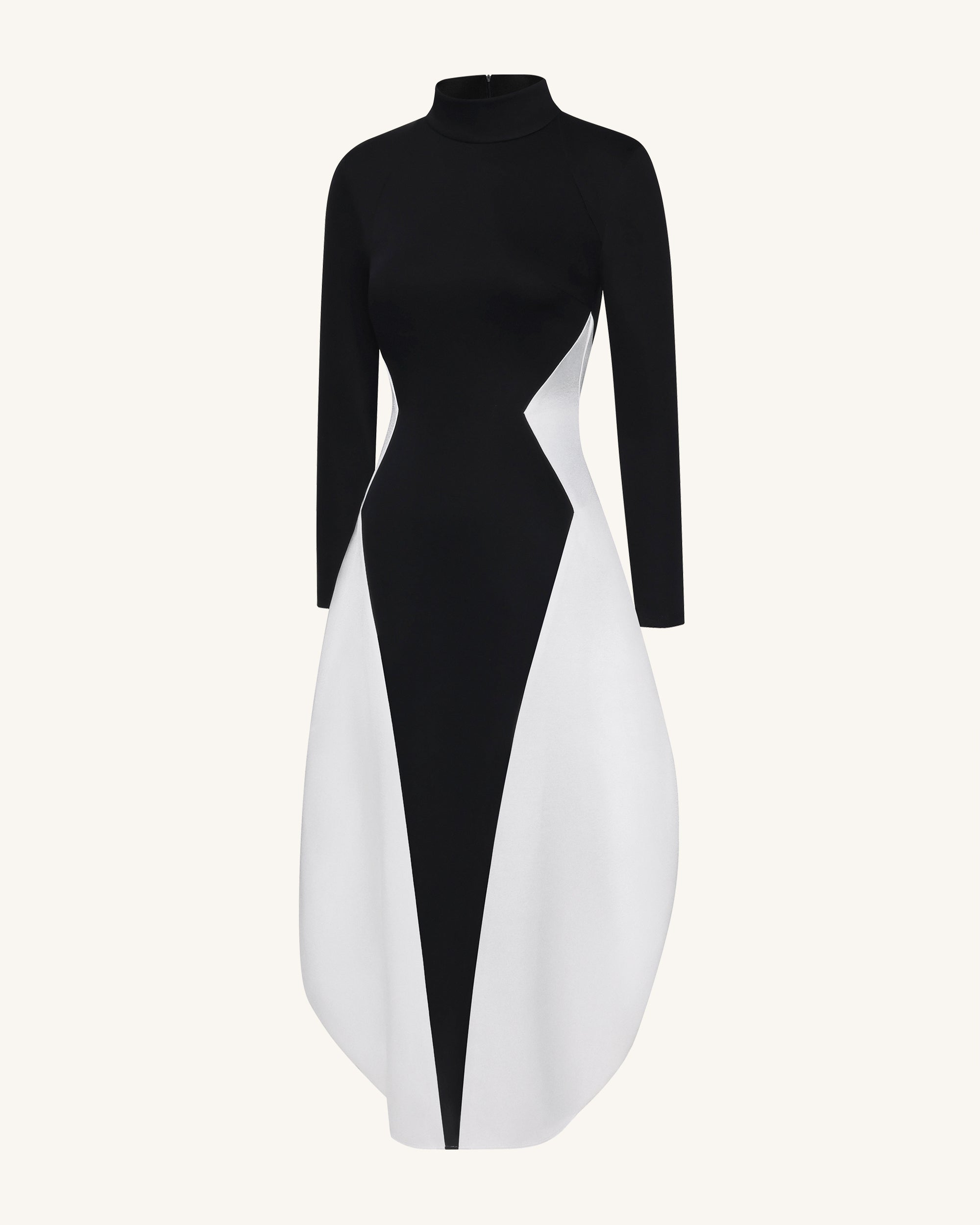 princess polly baby blue dress Long Sleeve Crystal Collar Floral A Line Maxi Dress Black White main image 0