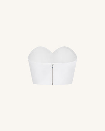 Sweetheart Bustier - White