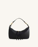 Selia Soft-Grain Crossbody Bag - Black