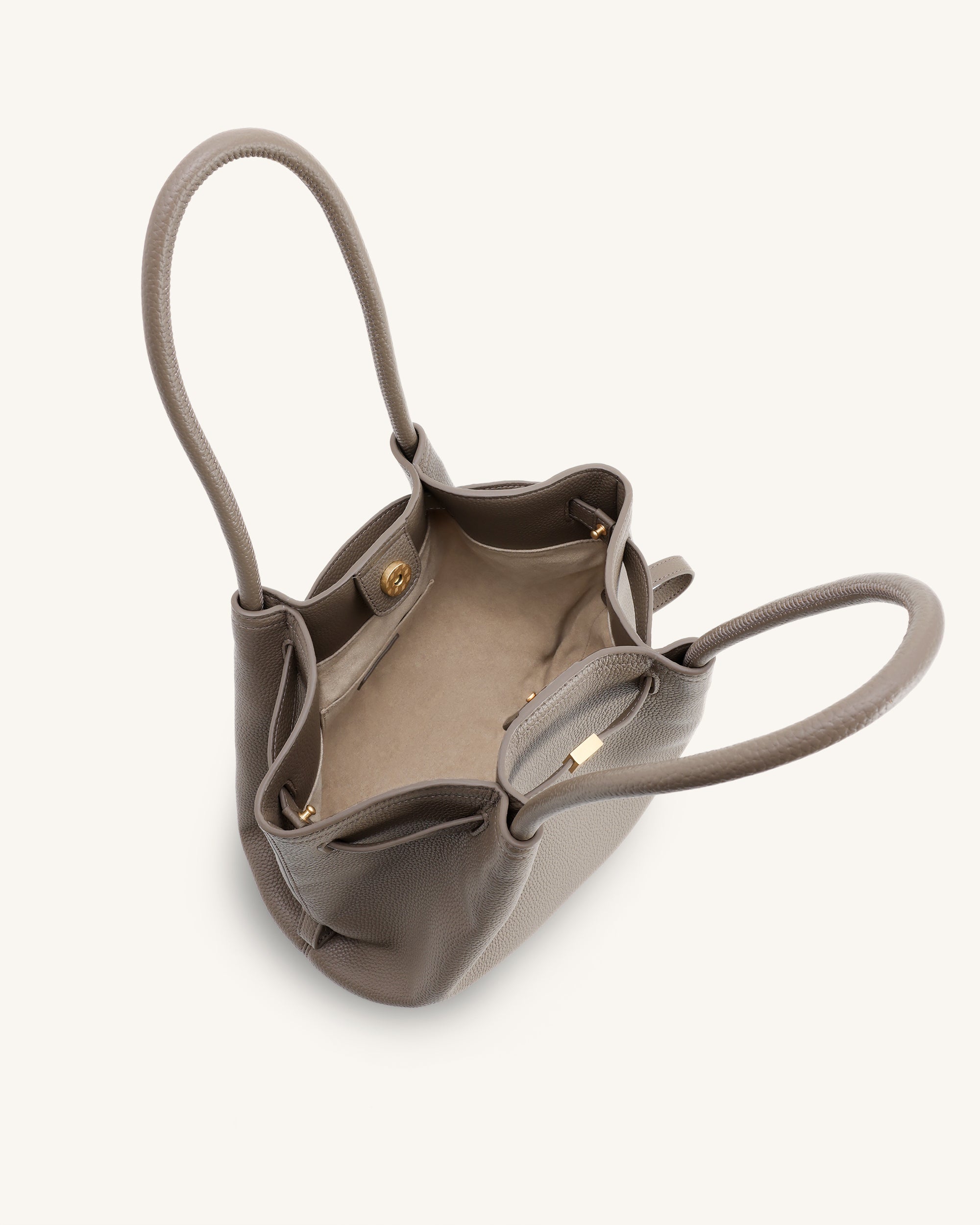 Hana Column Tote Bag - Taupe - JW PEI UK