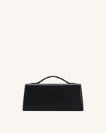 Lena Metal Rope Knot Top Handle Bag - Black