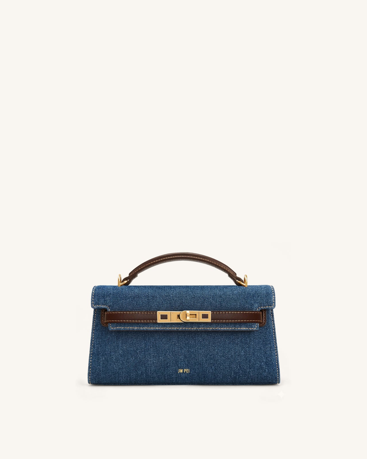Noor Top Handle Bag - Blue Denim
