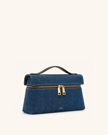 Thea Top Handle Bag - Blue Denim