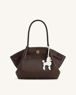 Poodle Bag Charm - White