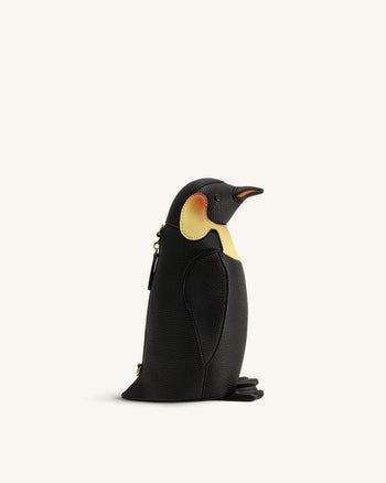 Pia Penguin Crossbody Bag - Black