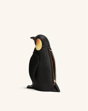 Pia Penguin Crossbody Bag - Black