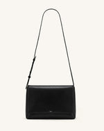 Isolde Flap Shoulder Bag - Black