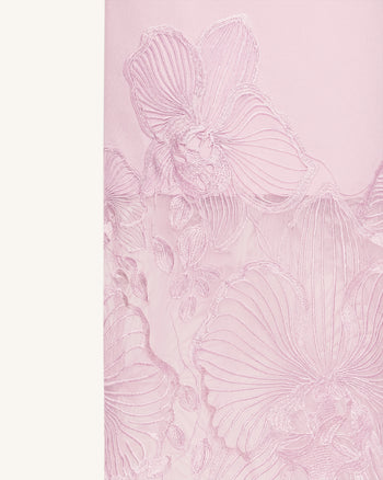 Orchid Embroidered Corset Dress - Dusty Rose