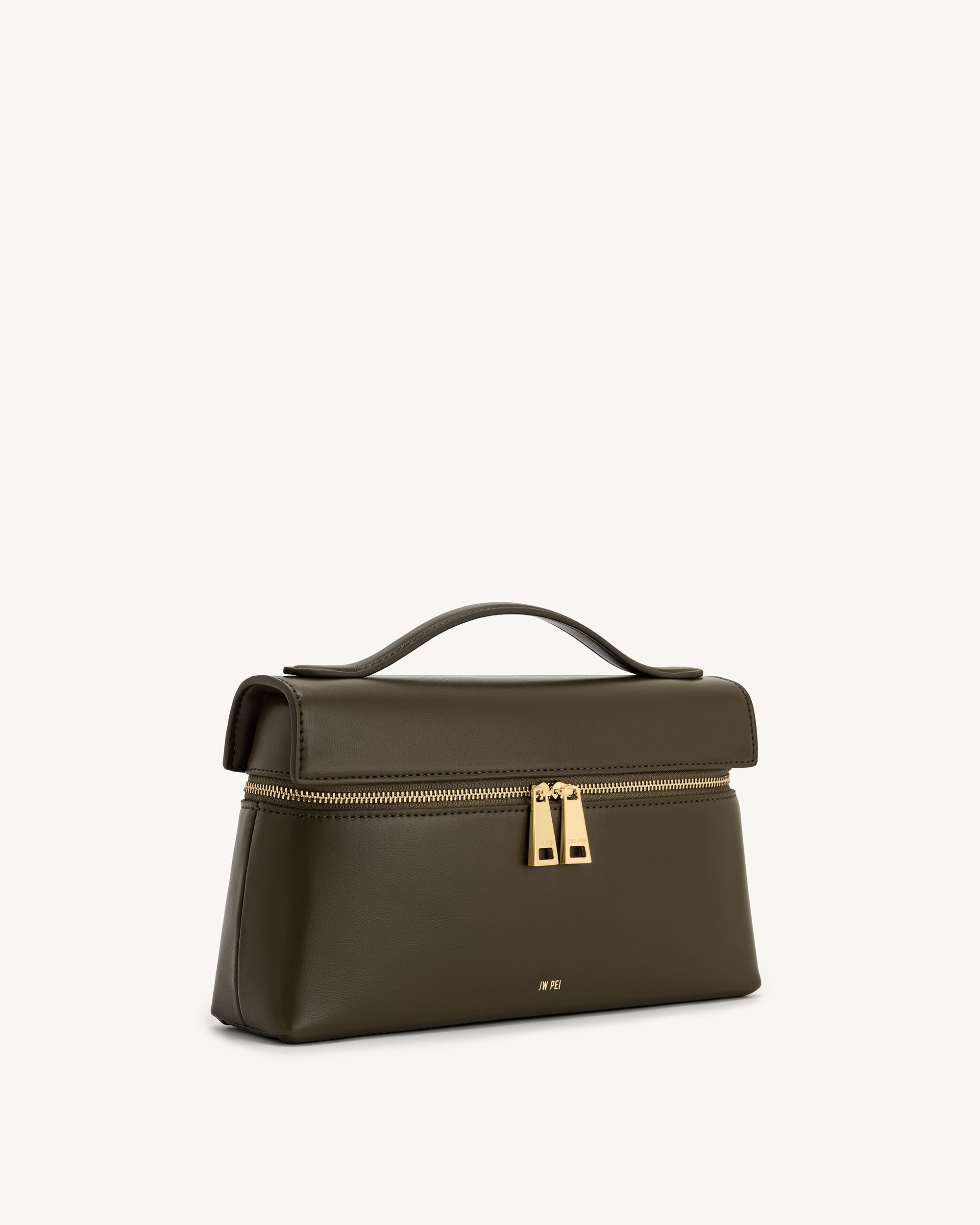 Thea Top Handle Bag - Dark Olive - JW PEI UK