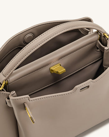 Carmen Top Handle Bag - Apricot