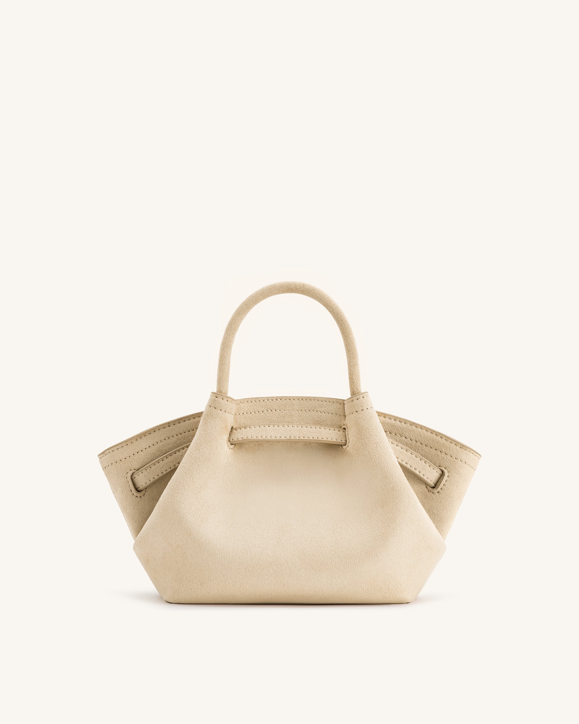 ✡️Hana✿✡️ Hana Mini Faux Suede Tote Bag - Off White - JW PEI UK