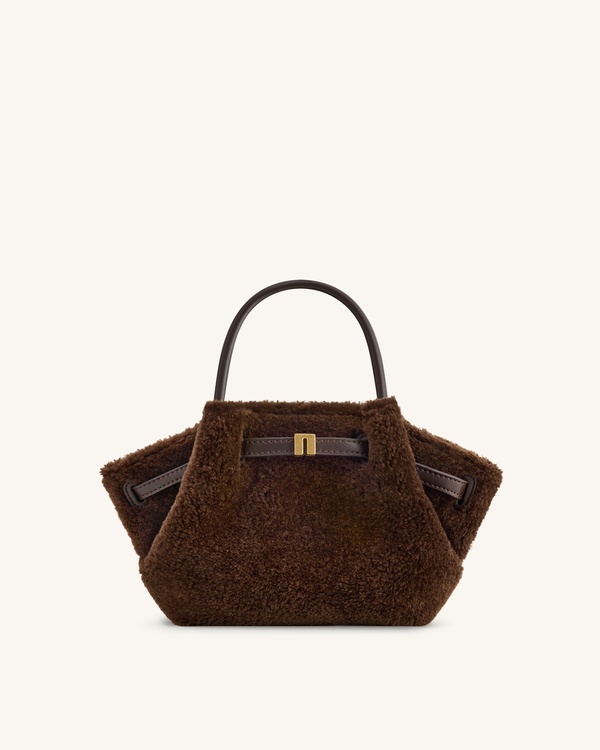 hanababy  Hana Mini Faux Fur Tote Bag - Dark Brown – JW PEI UK