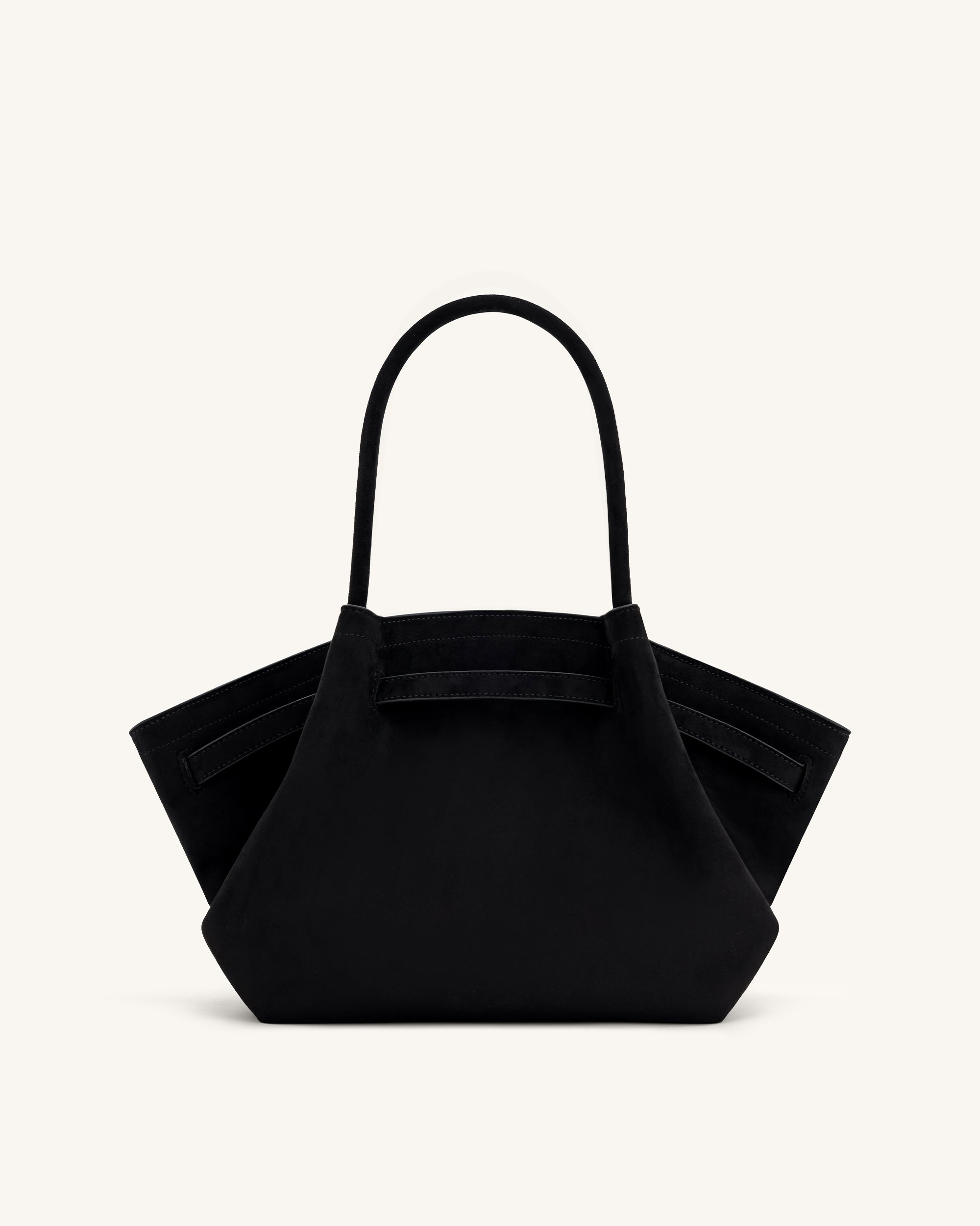 hana＊hana　0912 Hana Medium Faux Suede Tote Bag - Black – JW PEI UK