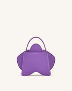 Flora Orchid Shaped Top Handle Bag - Purple
