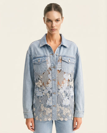 The Double Agent Denim Shirt - Light Blue