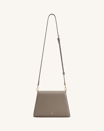 Piper Pebbled Crossbody Bag - Taupe
