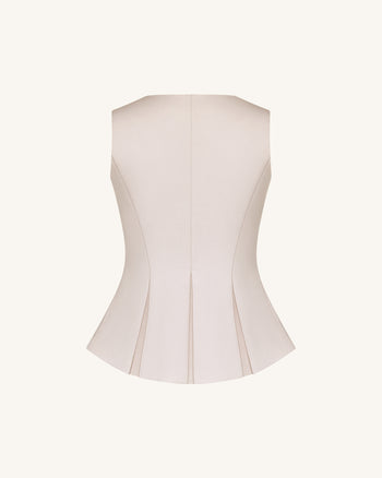 Structured Seam Round - Beige
