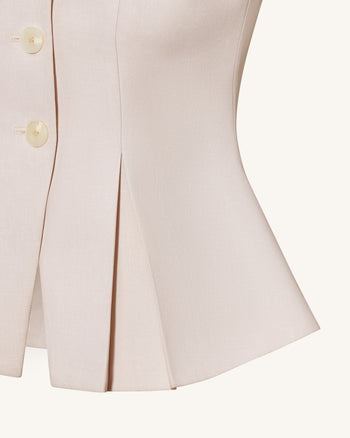 Structured Seam Round - Beige