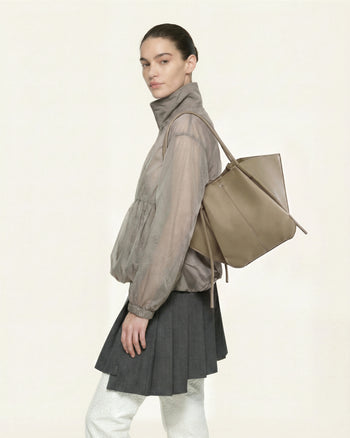 Nala Wide Tote Bag - Taupe