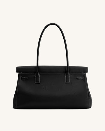Yara Large Shoulder Bag - Black