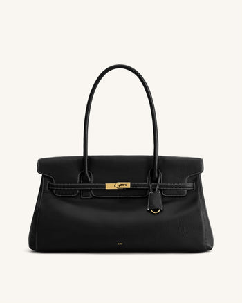 Yara Large Shoulder Bag - Black