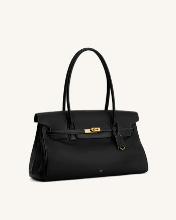Yara Large Shoulder Bag - Black