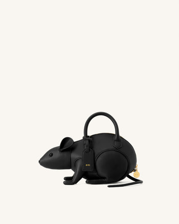 Mia Mouse Top Handle Bag - Black