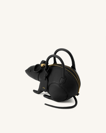 Mia Mouse Top Handle Bag - Black
