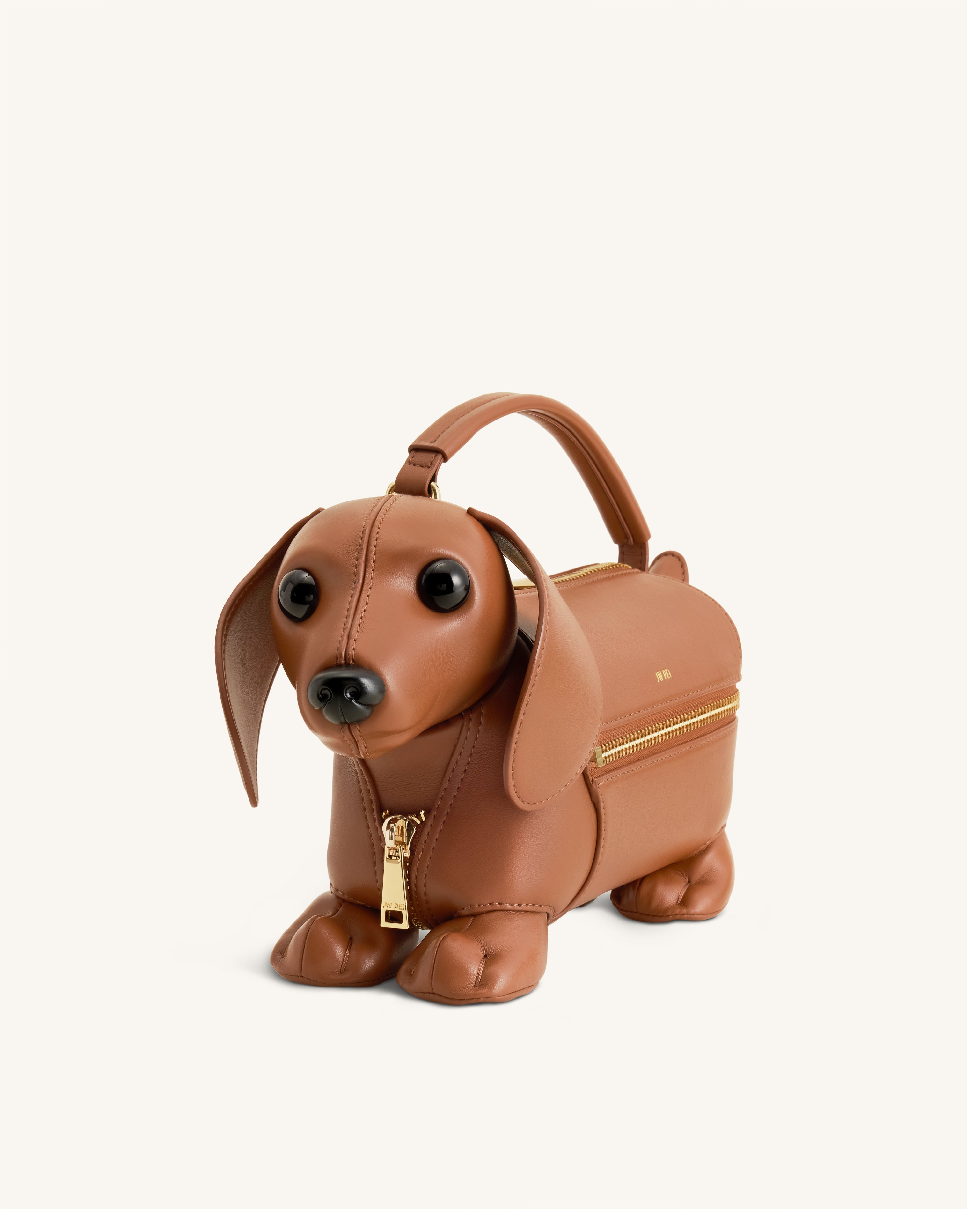 Emilia Dog-Shaped Bag - Brown – JW PEI UK