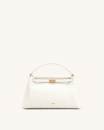 Carmen Top Handle Bag - Milky White