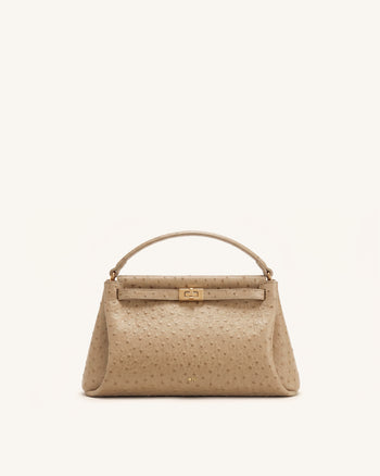 Carmen Top Handle Bag - Earth Brown