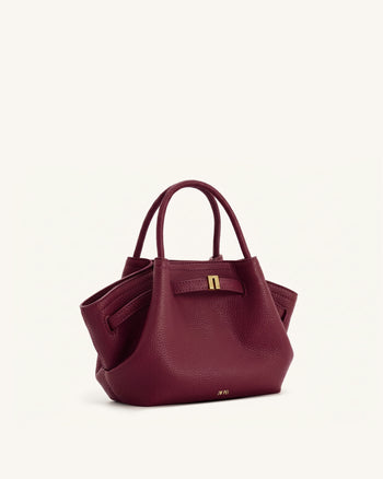 Hana Mini Tote Bag - Burgundy