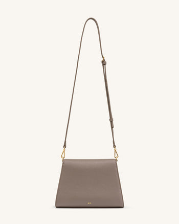Piper Pebbled Crossbody Bag - Taupe