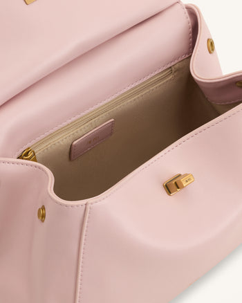 Lucia Classic Top Handle Bag - Pink
