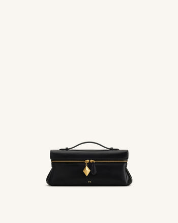 Thea East-West Top Handle Bag - Black