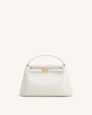 Carmen Top Handle Bag - White