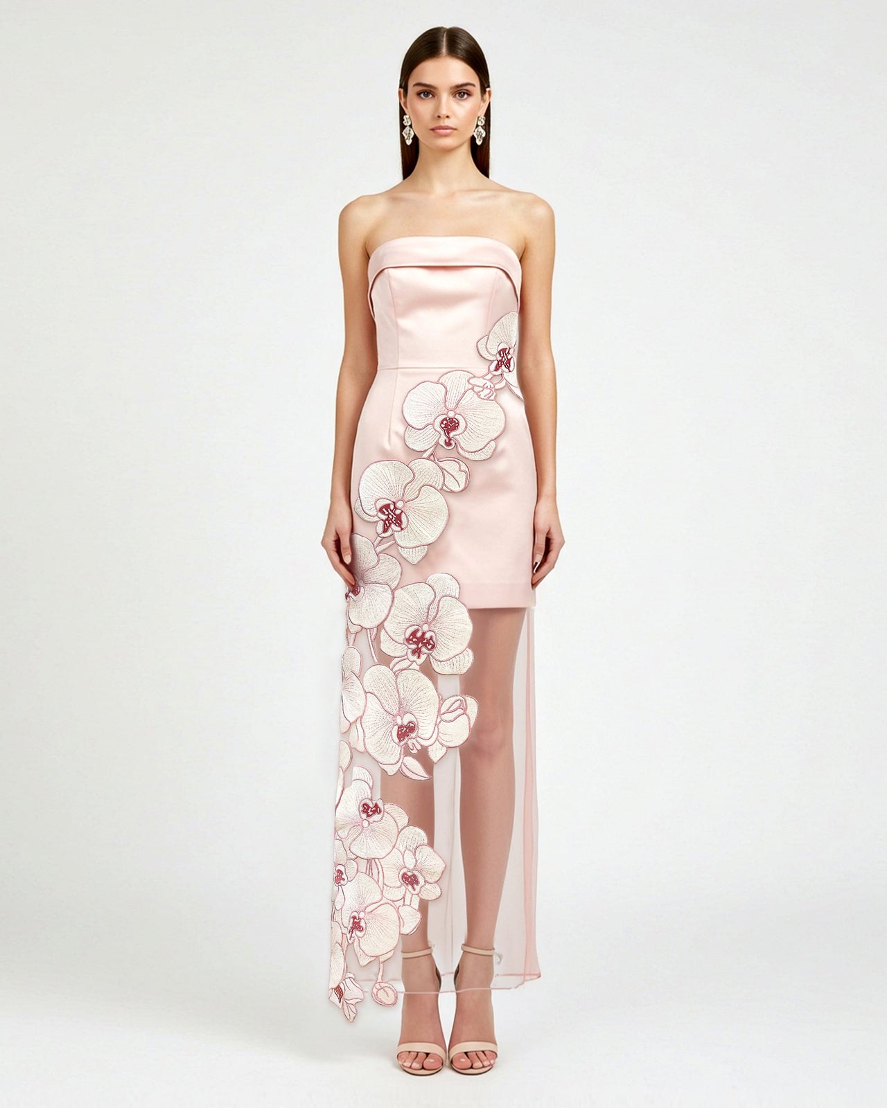 Orchid Embroidered Dress - Pink