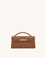Noor Top Handle Bag - Brown