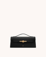 Lena Metal Rope Knot Top Handle Bag - Black