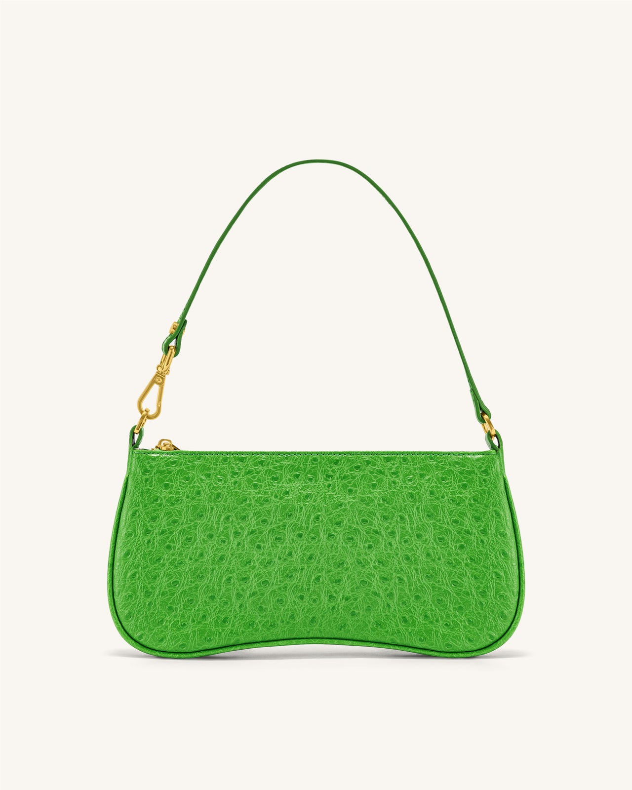 Eva Shoulder Bag - Grass Green Ostrich
