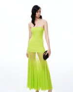 Thalassa Mesh Dress - Lime Green