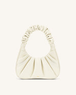 Gabbi Ruched Hobo Handbag - White