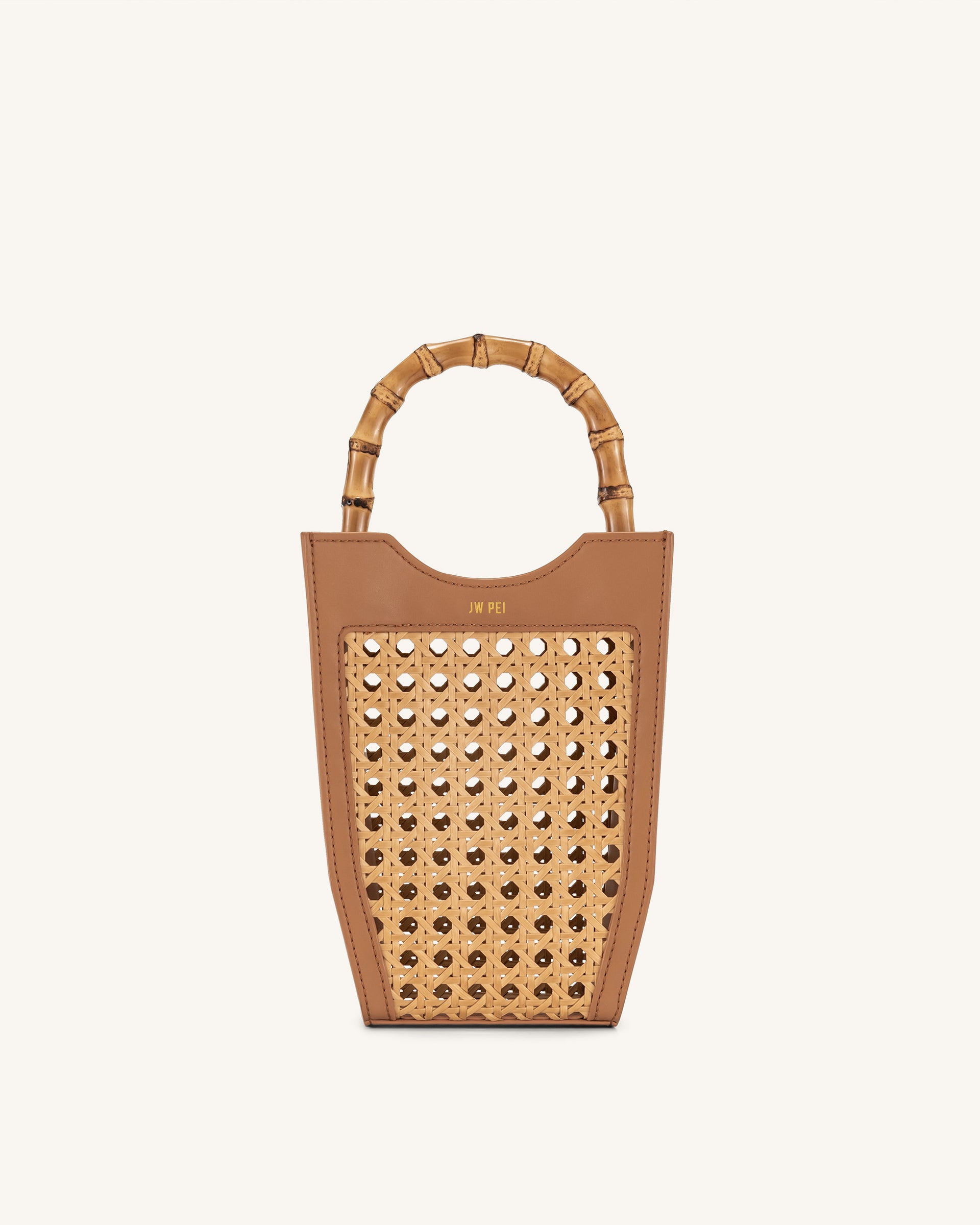 FEI Faux Bamboo Woven Phone Bag