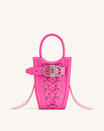 FEI Crushed Straps Phone Bag - Bright Pink